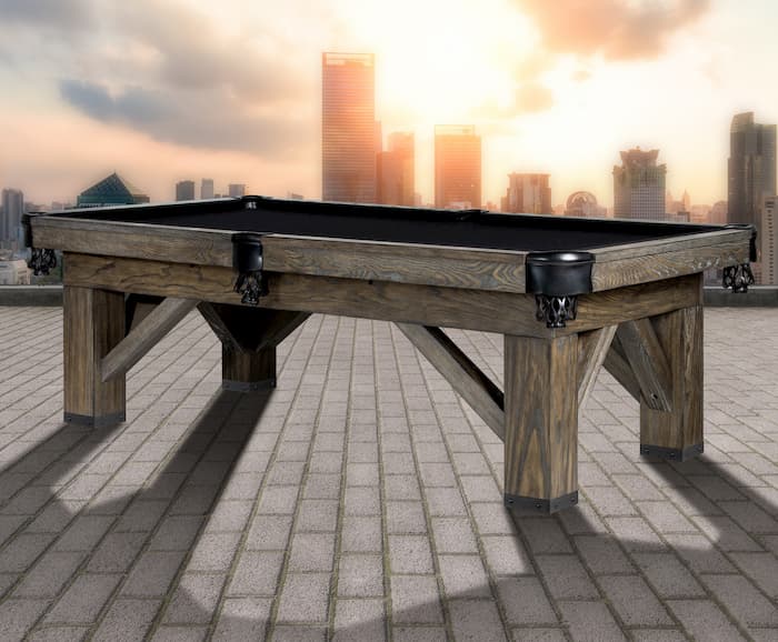 best billiard table slate is represented by the Harpeth pool table by Legacy