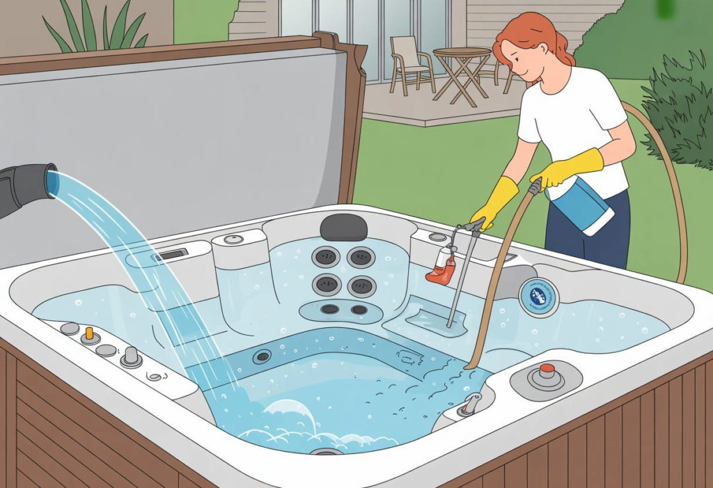 why does my hot tub smell