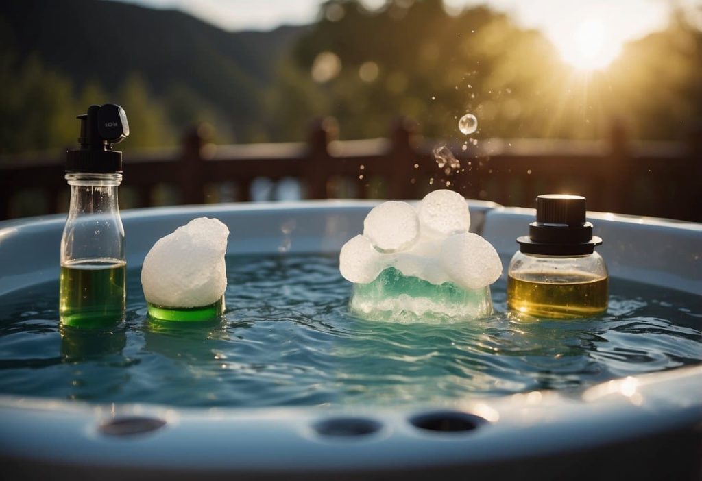 why is my hot tub foaming