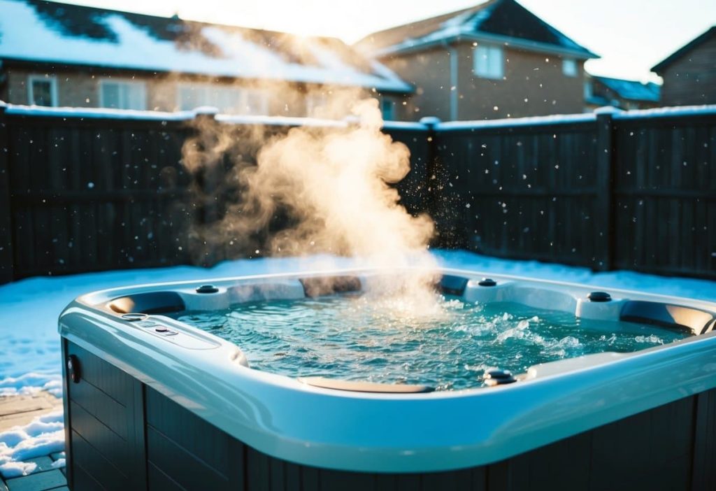 is it safe to be in a hot tub during a thunderstorm